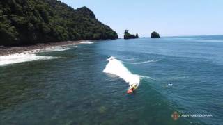 Surf con ballenas Jorobada Nuqui Cabo Corrientes  Choco Costa Pacifica Colombia [upl. by Dimmick]