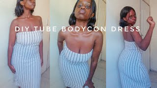 DIY Strapless Bodycon Dress 2024✨  Itshlengy sewingtutorial bodyconedress bodycondresses [upl. by Grant]