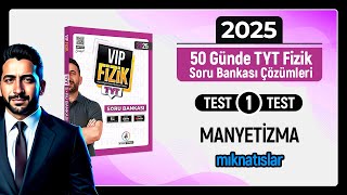 TYT Fizik Soru Bankası Çözümleri Test 1  Manyetizma [upl. by Ymas231]