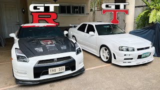 NISSAN GTR R35 vs AUDI R8 V10 🔥DRAG RACE🔥 [upl. by Aihsele]