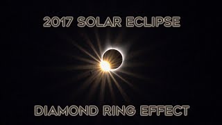 Solar Eclipse 2017  Diamond Ring Effect [upl. by Adeuga]