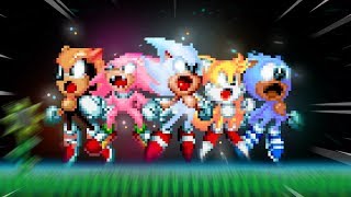 EVOLUÇÃO DO SONIC EM FORMAS SUPER DARK LIGHTNING SUPER HYPER E MUI Evolution Forms Sonic Mania [upl. by Yttap615]