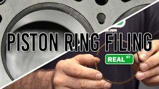 Jays Tech Tips 47 Piston Ring Filing  Real Street Performance [upl. by Nov399]