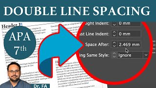 APA 7th Format for Microsoft Word Line Spacing Rules and Best Practices [upl. by Madelina]