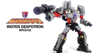 KL變形金剛玩具分享108 Maketoys MTCD02 Rioter Despotron [upl. by Cutcliffe684]