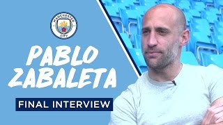 PABLO ZABALETA  THE FINAL CITYTV INTERVIEW [upl. by Kolnos]