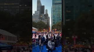 Friday Night Fun At Bryant Park😃 The Ice Skating 😃😃💯💯🤓🤓 bryantpark iceskating world worldtravels [upl. by Peppard]