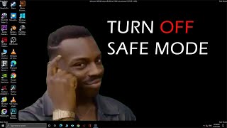 how to exit safe mode on windows 10 [upl. by Hsima]