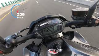 Kawasaki Z1000 Top Speed Test [upl. by Ettelegna]