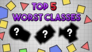 Diepio  TOP 5 WORST CLASSES 2018  Weakest Diepio Tanks [upl. by Negah]