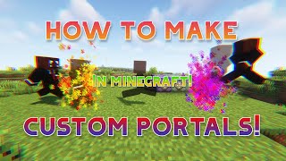 How to make custom portals in minecraft using commands 119 [upl. by Winters]