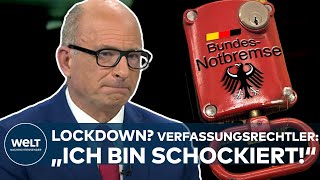 LOCKDOWN LEGAL quotIch bin schockiert Freibrief für alle denkbaren Maßnahmenquot  Verfassungsrechtler [upl. by Retlaw]