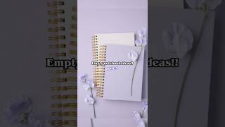 empty notebook ideas pt3 💜fypシ tips trending aesthetic notebook [upl. by Eissehc]