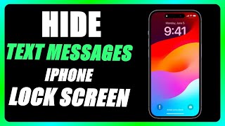 How to Hide Text Messages on iPhone Lock Screen [upl. by Yessej63]