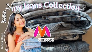 Myntra HighWaist Jeans TryOn Haul WideLeg Straight Fit amp Bootcut JeansRenigraphy [upl. by Nekcarb]