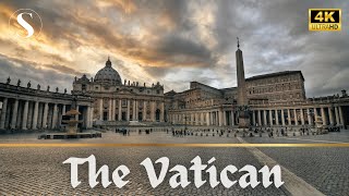 Vatican City 4K Historical Walking Tour from St Peters Basilica to Rome [upl. by Meggs95]