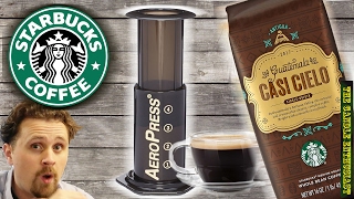 Brewing An Excellent Cup of Coffee  Starbucks VS Modest Coffee Roaster  Casi Cielo  AEROPRESS [upl. by Mit]