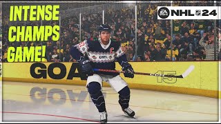 INTENSE FULL HUT CHAMPS GAME IN NHL 24 HUT [upl. by Weinstock204]