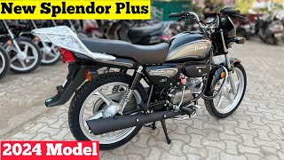 New 2024 Model Hero Splendor Plus Bs7 Review  On Road Price  splendor plus 2024 model  hero bike [upl. by Gail]