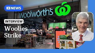 Woolies worker strike enters third week causing disruption to stock levels  ABC News [upl. by Dyrraj585]