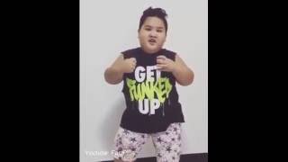 Original PPAP Pen Pineapple Apple Pen Funny Fat Kid Dance Cover [upl. by Elrahc]