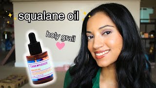 Squalane Oil is my holy grail  hyperpigmentation and acne prone skin [upl. by Costello95]