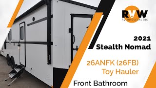 2021 Nomad 26ANFK 26FB Toy Hauler WalkThrough [upl. by Aznecniv]