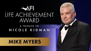 Mike Myers Surprises Nicole Kidman at the 49th AFI Life Achievement Award [upl. by Atival]