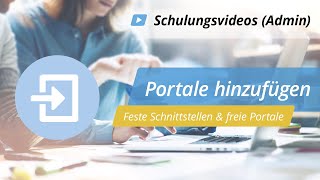 Portale hinzufügen  Schulungsvideo Administratoren  onOffice Software [upl. by Llert]