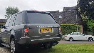 l322 range rover 36tdv8 rear silencer delete [upl. by Eniamreg]