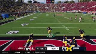 CFB Michigan vs Georgia ROSE BOWL [upl. by Ettenowtna510]