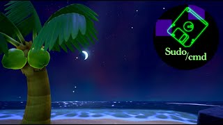 Animal Crossing ACNH AmbientASMR  Ocean Sounds Shooting Stars 2am Music [upl. by Sung840]