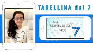 La tabellina del 7  tabellina del sette  canzoni per bambini  Sofia Del Baldo [upl. by Notslar]