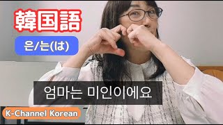 韓国語の練習：助詞 ～は～、の練習 [upl. by Ecreip962]