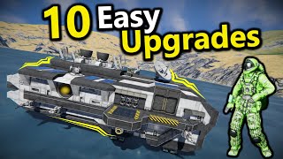 10 of My Favorite Upgrades Space Engineers Tutorial [upl. by Adekram592]