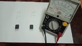 How to check transistor using analog multimeter [upl. by Percival406]