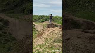 Mountainbike  jumping ramps at dirtpark Friedrichsdorf shorts [upl. by Roswald]