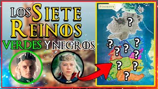 ⚔️ Los Siete Reinos 👑 Las GRANDES CASAS en House of the Dragon ¿Quién apoyo a VERDES y NEGROS 🐉 [upl. by Tekcirk]