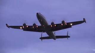 Super Constellation  Engine Exhaust Flames [upl. by Ilyssa]