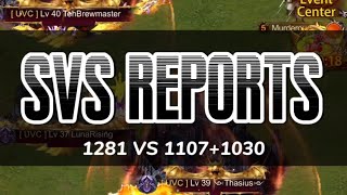 Evony SVS reports  Score almost 4B  1281 VS 11071030  t1 trap [upl. by Deana]