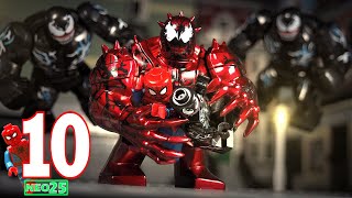 LEGO VENOM LET THERE BE CARNAGE  SpiderMan and Venom VS Carnage  Lego SpiderMan Stop Motion Ep10 [upl. by Frey]