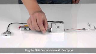 DJI  How to connect the A2 flight controller [upl. by Broeker]