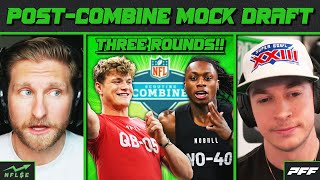 3ROUND POSTCOMBINE MOCK DRAFT  NFL Stock Exchange [upl. by Mordecai]