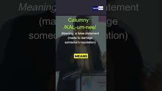 quotCalumnyquot  Learn English with Arnab Goswami shorts spokenenglish [upl. by Skip]