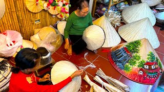 A SOULHEALING Process VIETNAMESE WOMEN sustains HERITAGE of traditional CONICAL HATS [upl. by Gish214]