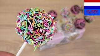 Zelf cakepops maken  eenvoudig basisrecept voor prachtige cakepops op een stokje  superlekker [upl. by Holloway169]