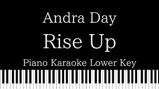 【Piano Karaoke Instrumental】Rise Up  Andra Day【Lower Key】 [upl. by River]