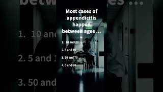 Appendicitis 🐛 medicalquiz medicalstudent appendicitis [upl. by Notnert308]