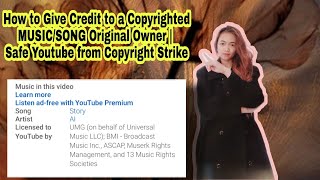 HOW TO GIVE PROPER CREDIT TO ORIGINAL OWNER SONGMUSIC [upl. by Thirzia40]