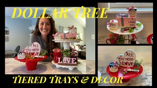 Tiered Trays amp 4 of the CUTEST DIY’S EVER EVERYTHING DOLLAR TREE [upl. by Vastha]